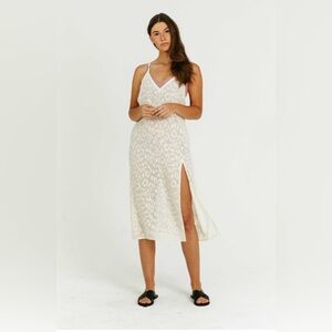 🔥 Miken Clothing Gold Animal Jaquard Cover Up